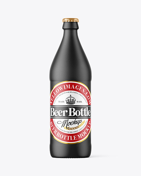 Ceramic Beer Bottle Mockup