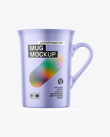 Matte Metallic Mug Mockup