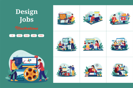 M626_Design Jobs Illustration Pack_Part 02