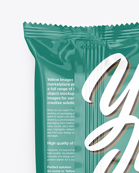 Glossy Snack Package Mockup