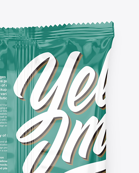 Glossy Snack Package Mockup