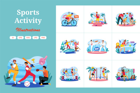 M629_Sports Activity Illustration_Part 02