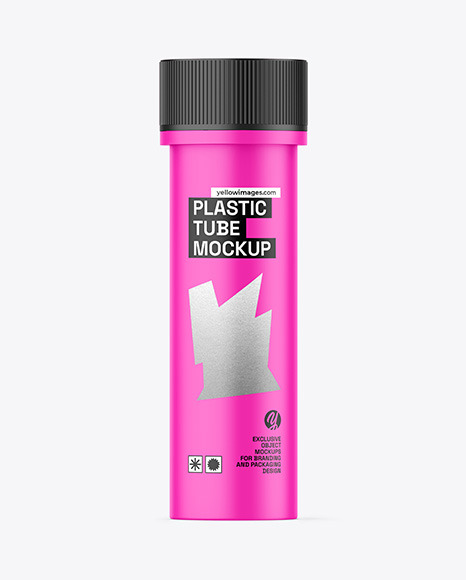Matte Plastic Tube Mockup
