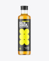 Clear Glass Apple Juice Bottle Mockup