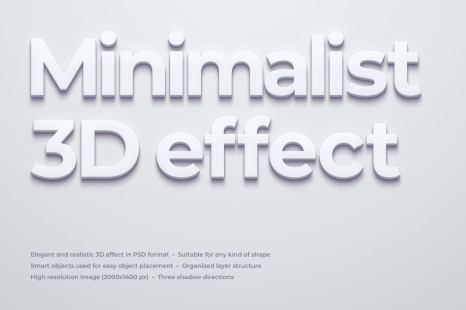 Minimalist 3D Effect