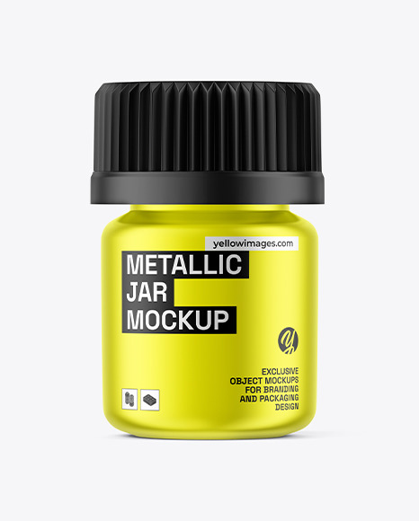 Metallic Jar Mockup