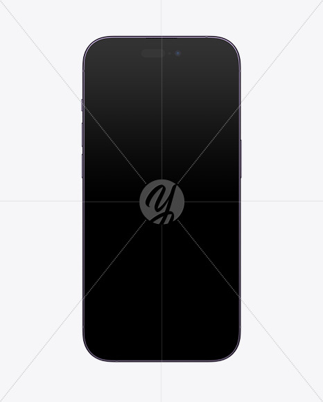 Free iPhone 14 Pro Purpule Front Mockup Device Mockups