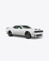 Muscle Car Mockup - Half Side View