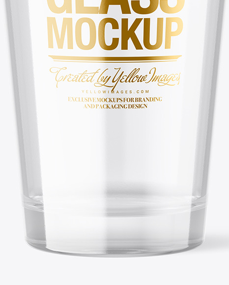 Empty Beer Glass Mockup - Free Download Images High Quality PNG, JPG