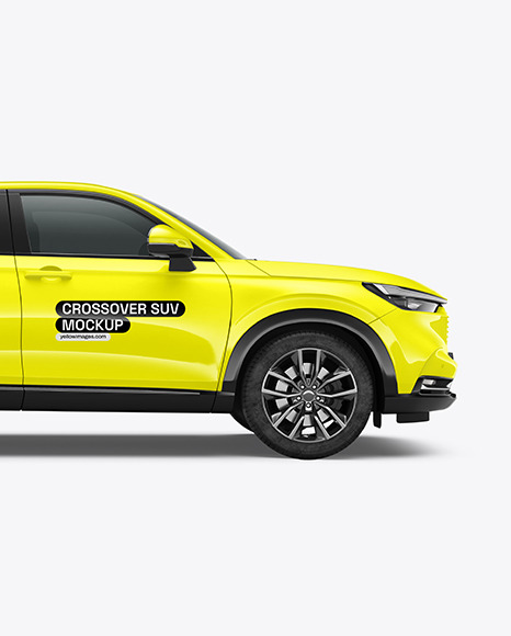 Crossover SUV Mockup - Side View