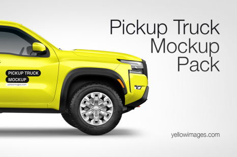 Pickup Truck Mockup Pack