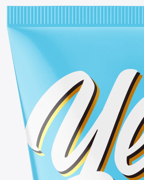 Glossy Cosmetic Tube Mockup