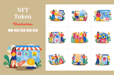 M646_NFT Token Illustration Pack