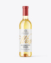 Clear Glass White Wine Bottle Mockup