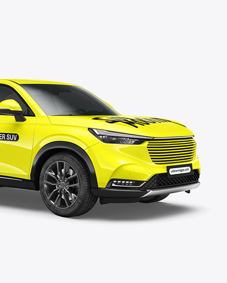 Crossover SUV Mockup - Half Side View