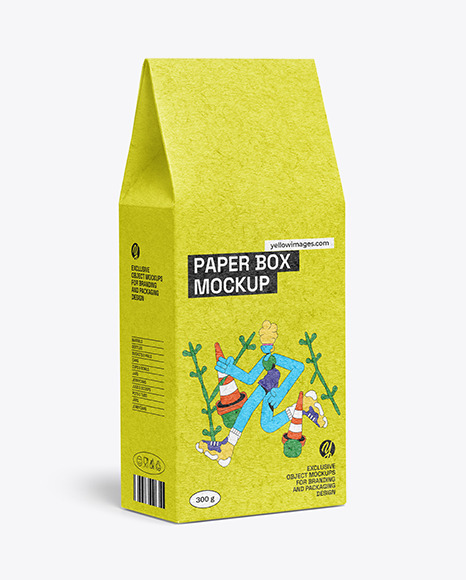 Kraft Paper Box Mockup