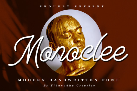 MONOCLEE | MODERN HANDWRITTEN FONT