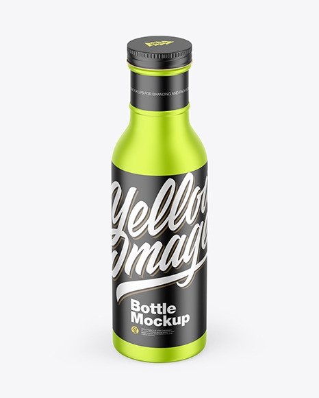 Metallic Bottle Mockup