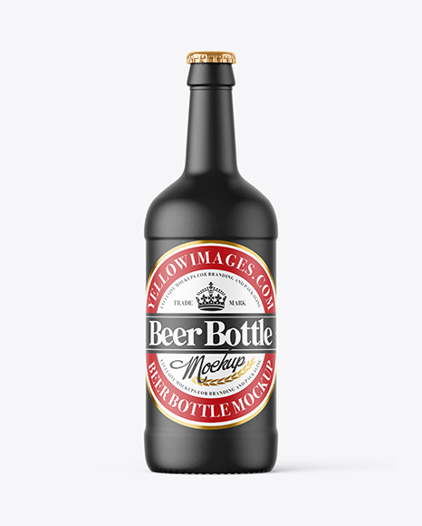 Ceramic Beer Bottle Mockup