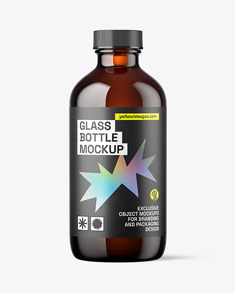 8oz Glass Boston Bottle