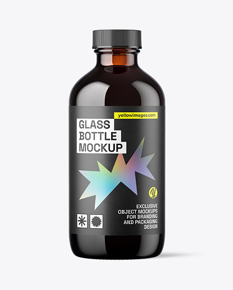 8oz Glass Boston Bottle
