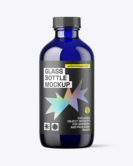 8oz Glass Boston Bottle
