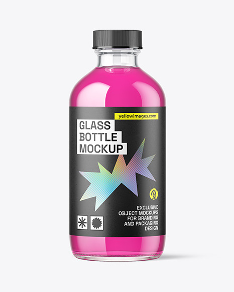 8oz Glass Boston Bottle