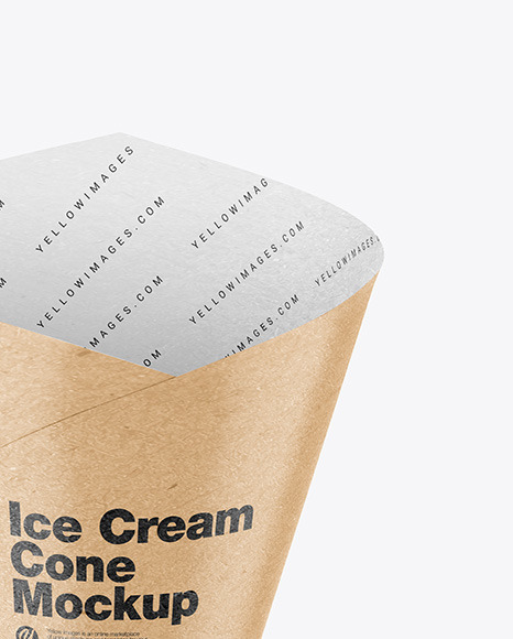 Kraft Ice Cream Cone Mockup