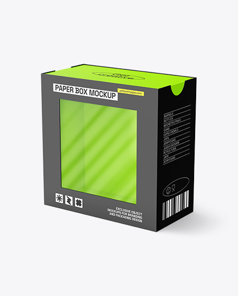 Empty Carton Box Mockup