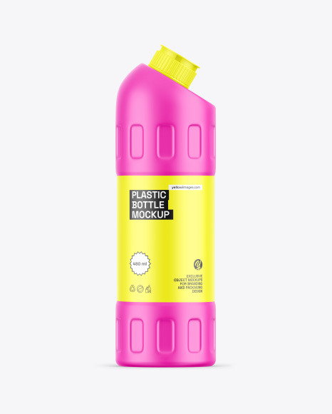 Plastic Toilet Cleaner Bottle Mockup
