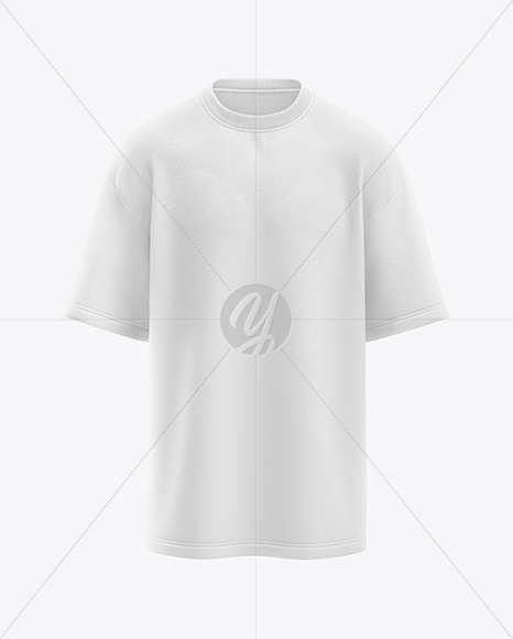 Men's Oversized T-Shirt Mockup - Front View