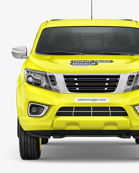 Pickup Truck Mockup - Front View