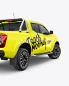 Pickup Truck Mockup - Back Half Side View