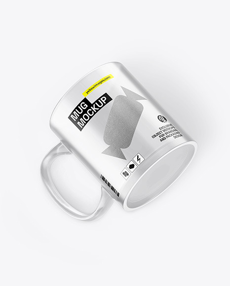Frosted Glass Mug Mockup