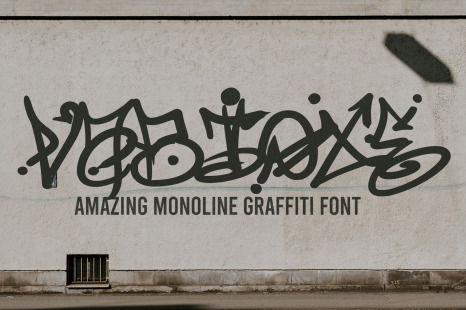 Vabioxe - Amazing Monoline Graffiti font