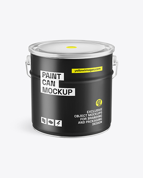 Matte Paint Bucket Mockup