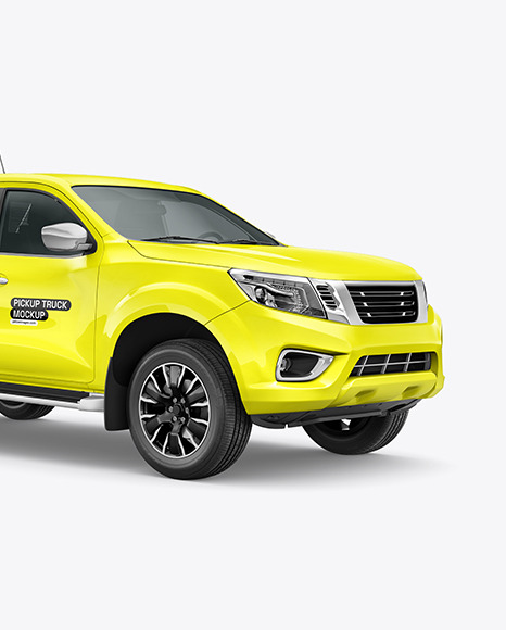 Pickup Truck Mockup - Half Side View