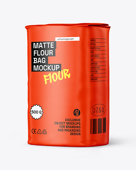 Matte Stand-up Bag Mockup