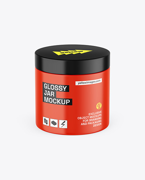 Glossy Jar Mockup