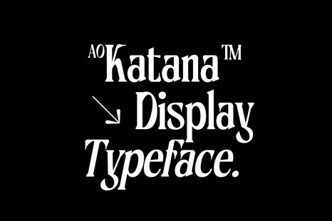 AO Katana - Display Font