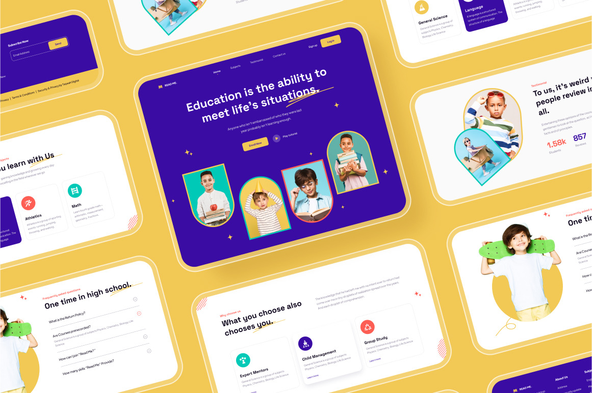 Child Education Website UI Kit