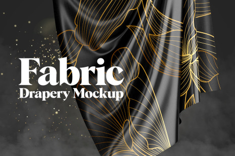 Fabric Drapery Mockup