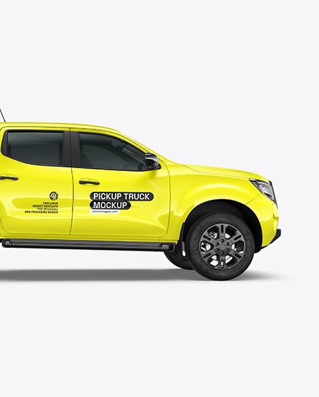 Pickup Truck Mockup - Side View