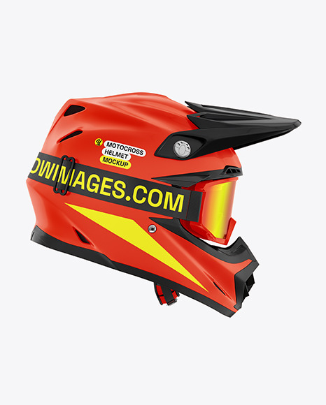 Motocross Helmet Mockup