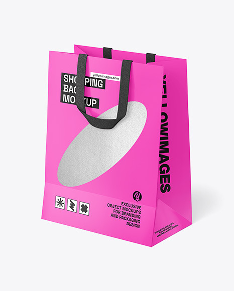 Paper Shopping Bag Mockup