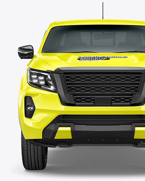 Pickup Truck Mockup - Front View