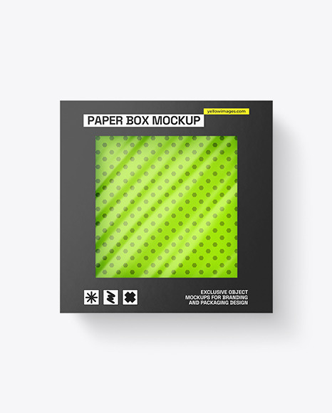 Empty Carton Box Mockup