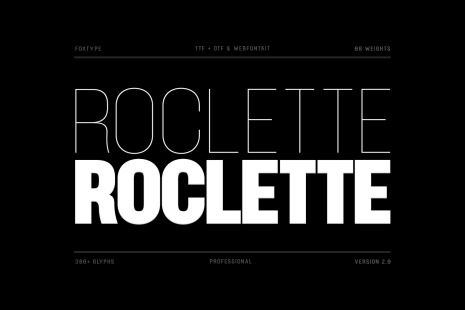 Roclette Pro Typeface