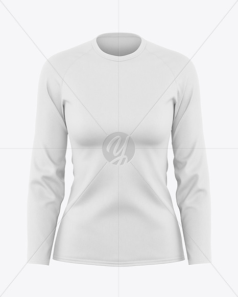 Women's Raglan Long Sleeve T-Shirt Mockup - download high resolution ...