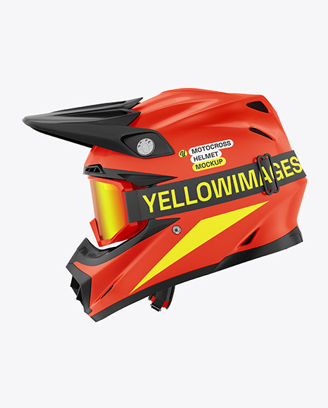 Motocross Helmet Mockup